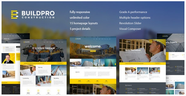 قالب وردپرس Buildpro 1