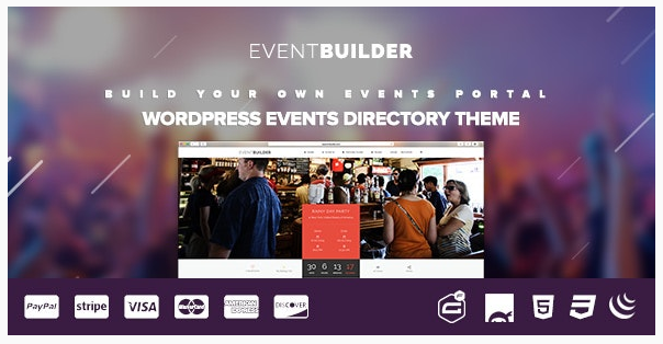 قالب وردپرس Event Builder  1