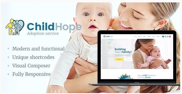 قالب وردپرس Child Hope 1