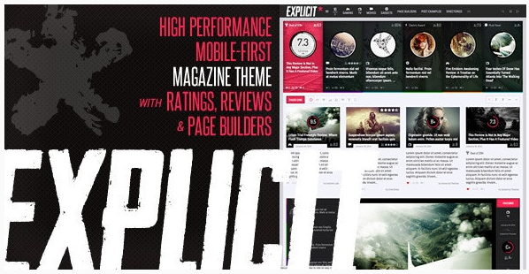 قالب وردپرس Explicit 1