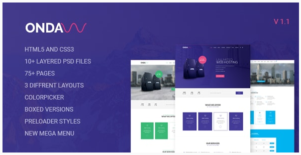 قالب وردپرس Onda 1