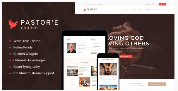 قالب وردپرس Pastore 1