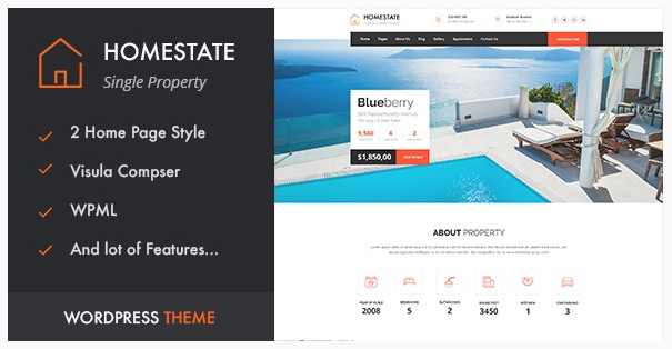 قالب وردپرس Single Property 1