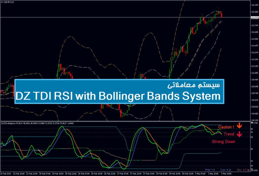 سیستم معاملاتی DZ TDI RSI with Bollinger Bands System 1