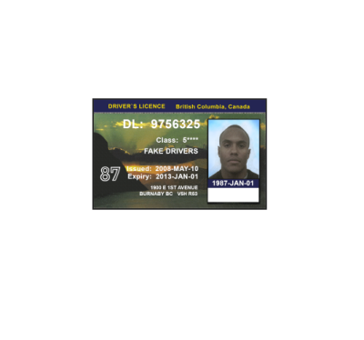 دانلود لایه باز گواهینامه رانندگی کانادا – کلمبیا