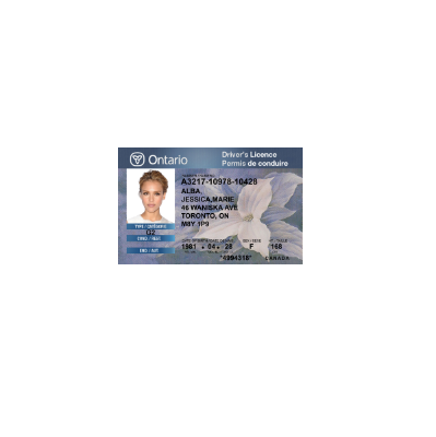 دانلود لایه باز گواهینامه رانندگی کانادا – اونتاریو نسخه 1