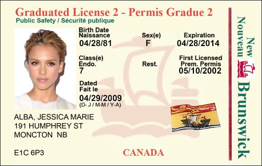 دانلود لایه باز گواهینامه رانندگی کانادا - اونتاریو نسخه 2