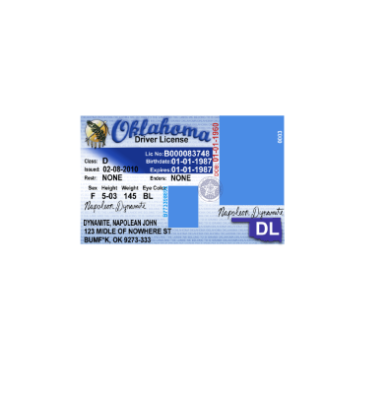 دانلود لایه باز گواهینامه رانندگی امریکا – اوکلاهوما