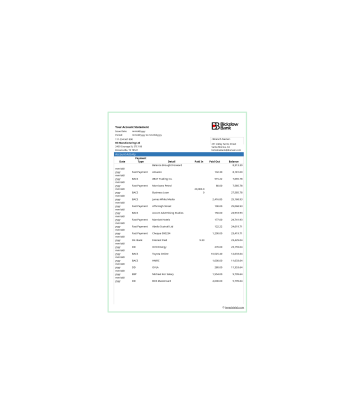 صورتحساب Bickslow Bank