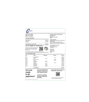 صورتحساب Crawford Bank 1 صورتحساب Crawford Bank 1