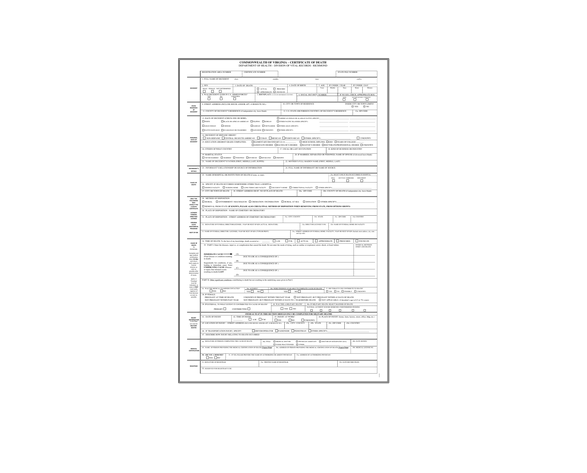 گواهی ولادت ایالت ویرجینیا 1 گواهی ولادت ایالت ویرجینیا 1