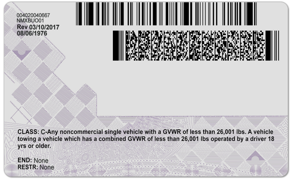 دانلود لایه باز گواهینامه رانندگی امریکا - کارولینا نسخه 2