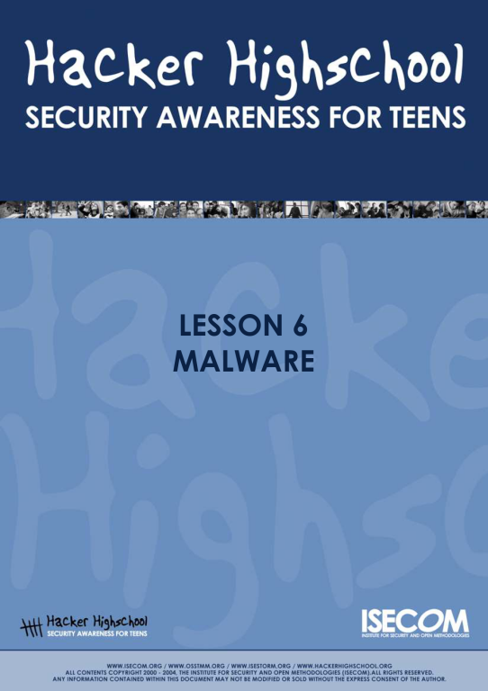 کتاب HHS.06 Hackers High School Malware