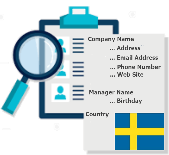 دانلود آدرس هویتی شرکتی کشور سوئد