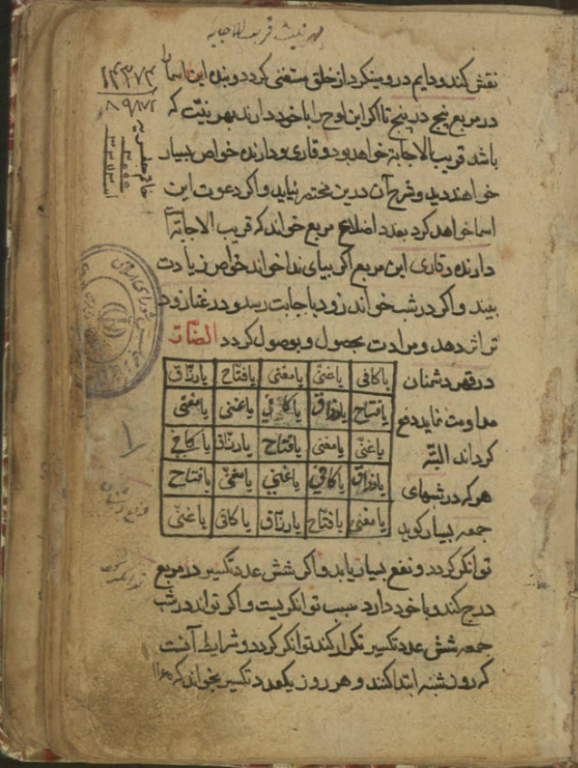 کتاب خطی مجموعه علوم مخفی