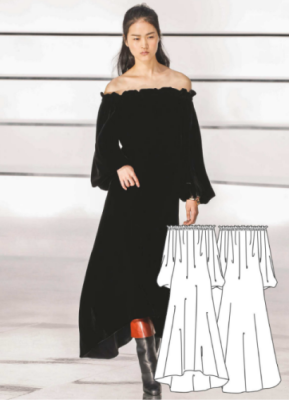 الگو خیاطی شماره 0156