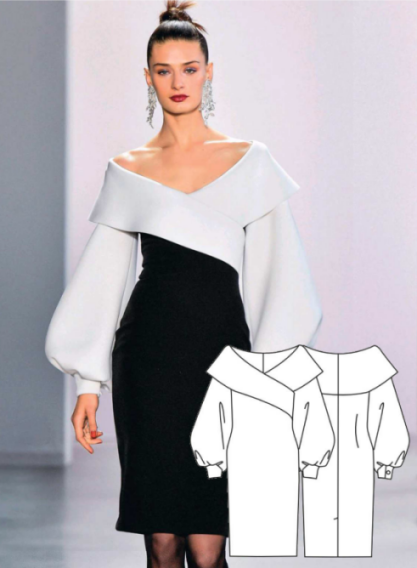 الگو خیاطی شماره 0166 1 الگو خیاطی شماره 0166 1