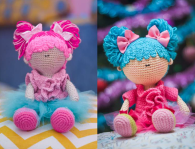 الگو عروسک های بافتنی شماره 0174