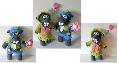 الگو عروسک های بافتنی شماره 0392