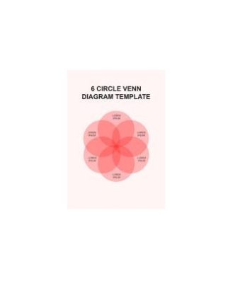 دانلود نمودار 6 Circle Venn Diagram Template