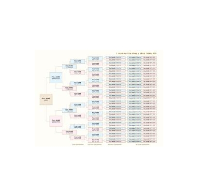 دانلود نمودار 7 Generation Family Tree 1 دانلود نمودار 7 Generation Family Tree 1