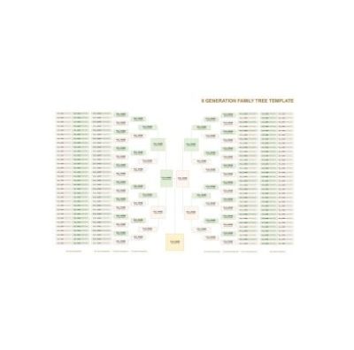 دانلود نمودار 8 Generation Family Tree