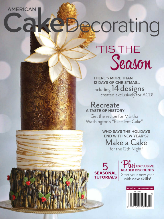 مجله آشپزی American Cake Decorating December 2015