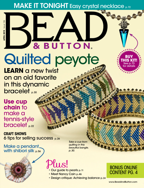 مجله منجوق دوزی Bead Button April 2015