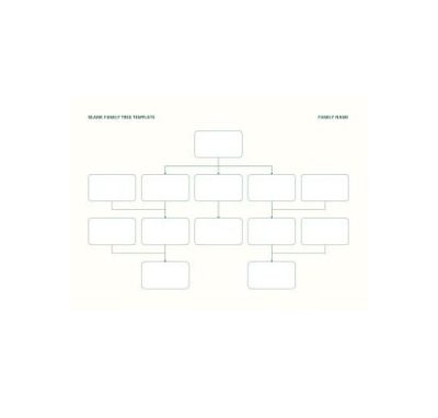 دانلود نمودار Blank Family Tree Template