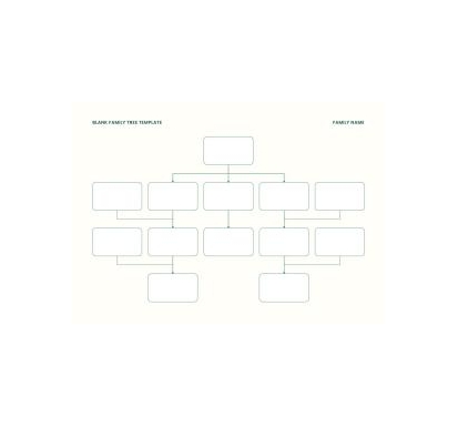 دانلود نمودار Blank Family Tree Template 1