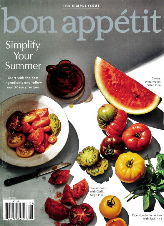 مجله آشپزی Bon Appetit 2018 08