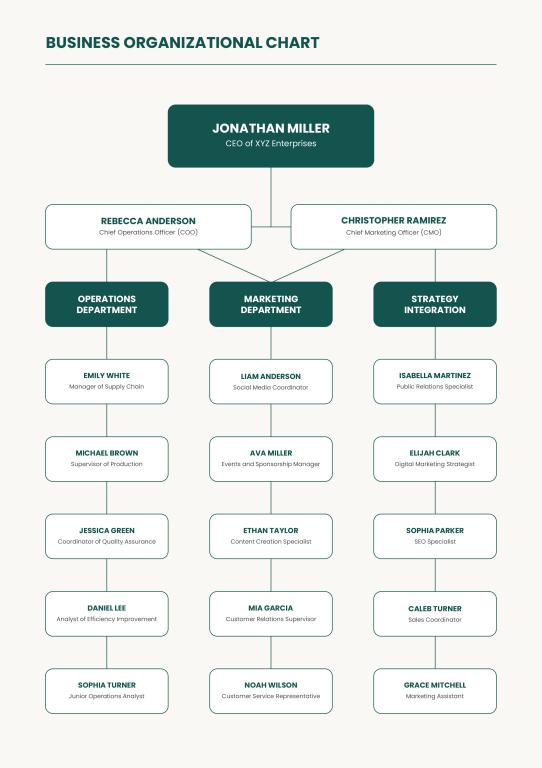 دانلود نمودار Business Organizational Chart