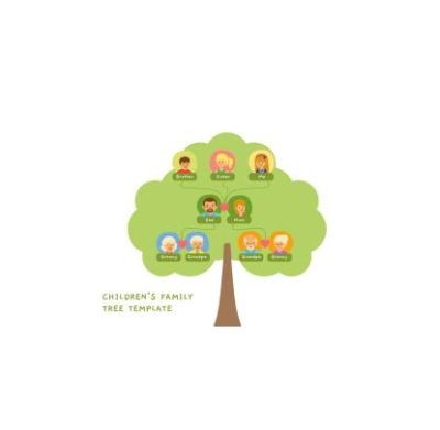 دانلود نمودار Children Family Tree Template