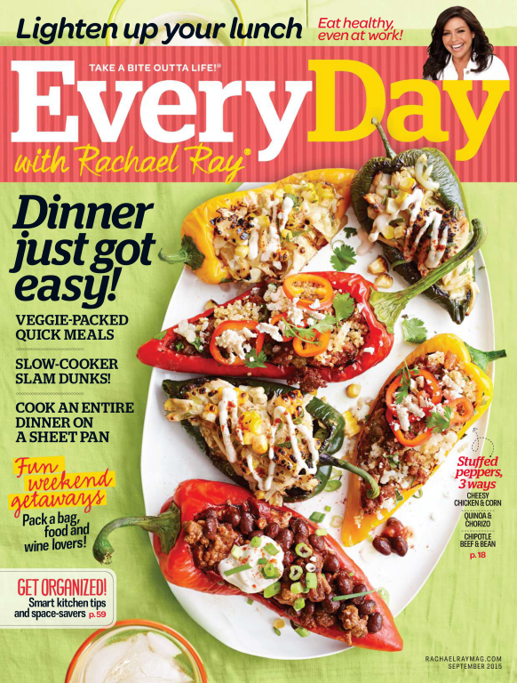 مجله آشپزی Every Day with Rachael Ray September 2015 USA