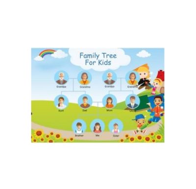 دانلود نمودار Family Tree Template for Kids