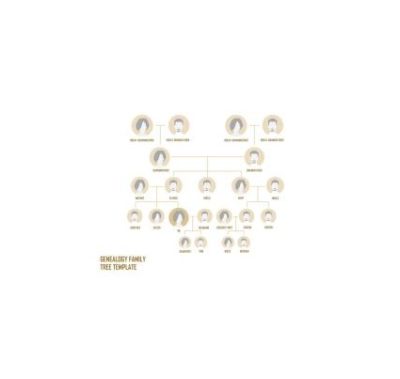 دانلود نمودار Genealogy Family Tree Template