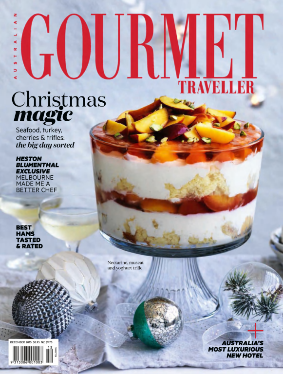 مجله آشپزی Gourmet Traveller December 2015