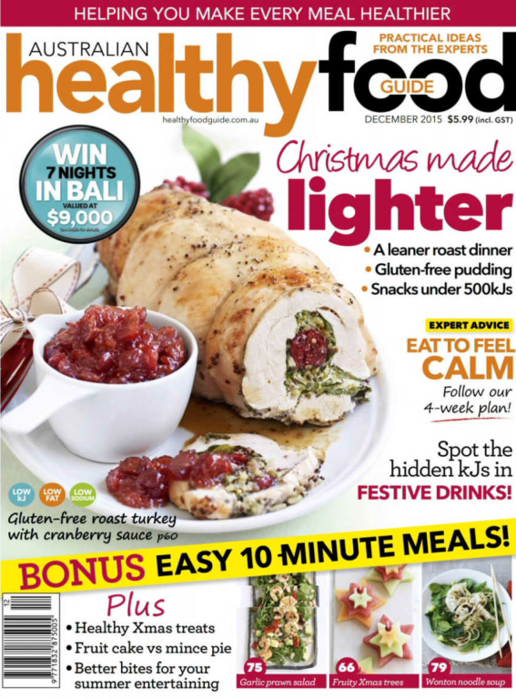 مجله آشپزی Healthy Food Guide December 2015 AU