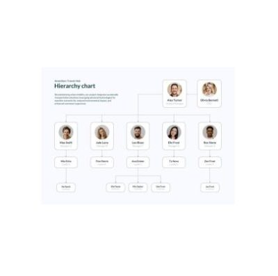 دانلود نمودار Hierarchy Chart Template
