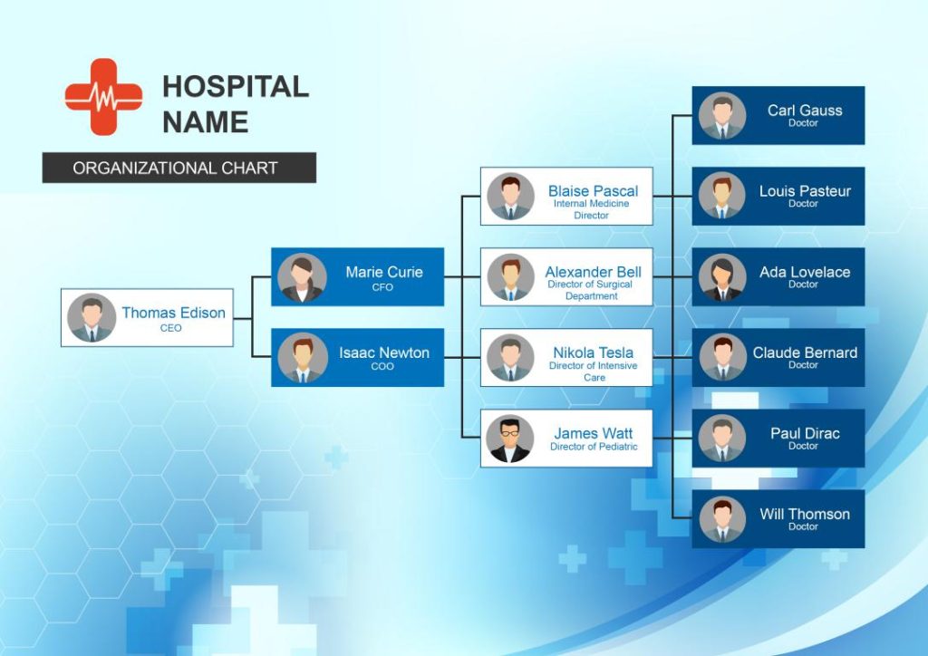 دانلود نمودار Hospital Organizational Chart 1 2 دانلود نمودار Hospital Organizational Chart 1