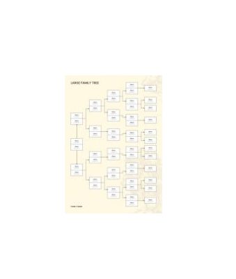 دانلود نمودار Large Family Tree Template