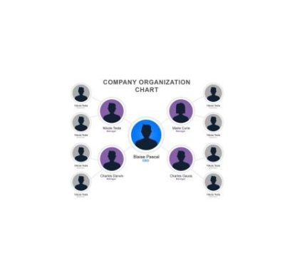 دانلود نمودار Org Chart Template 6