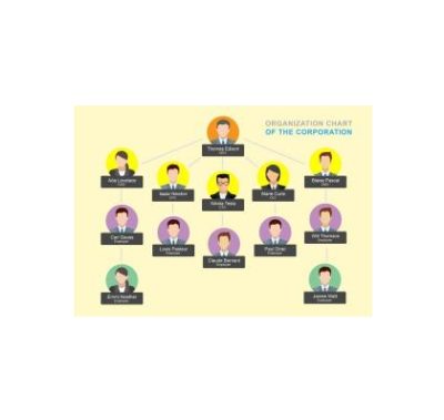 دانلود نمودار Organization Chart Template 7