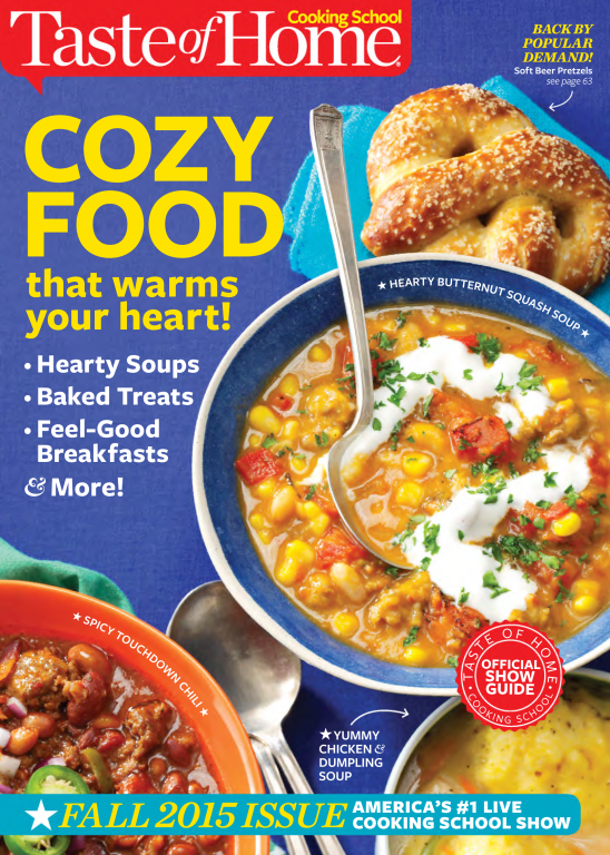 مجله آشپزی Taste of Home Cooking School Fall 2015 USA