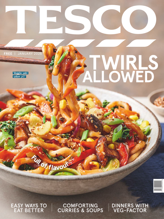 مجله آشپزی Tesco Magazine January 2025 FOR ISSUU