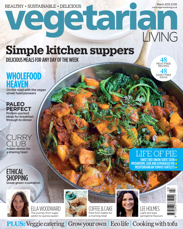 مجله آشپزی Vegetarian Living March 2015 UK