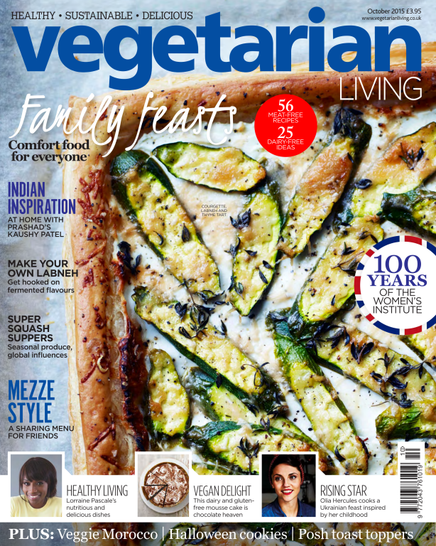 مجله آشپزی Vegetarian Living October 2015