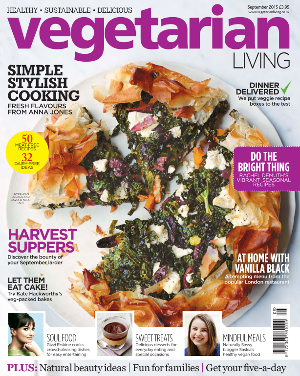 مجله آشپزی Vegetarian Living September 2015 UK