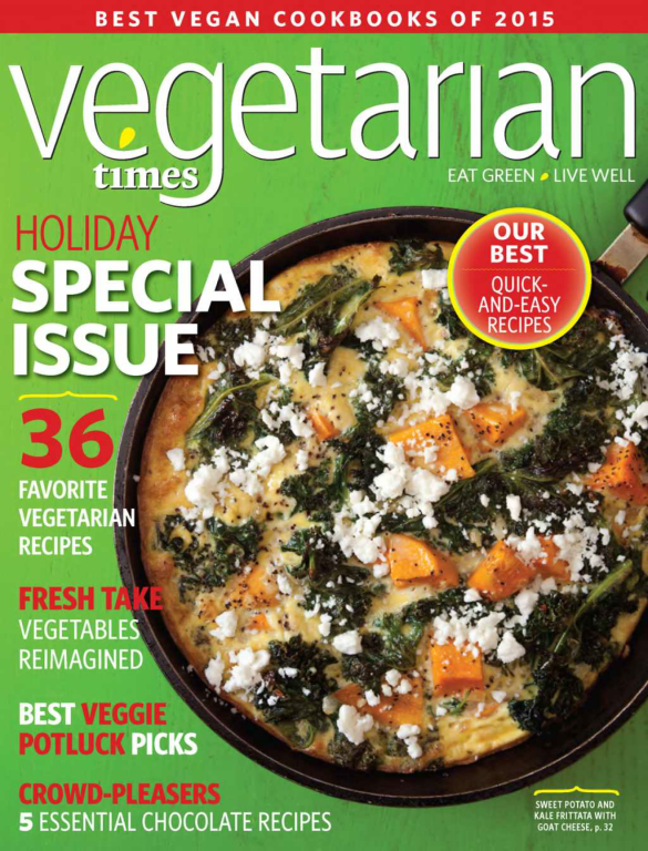 مجله آشپزی Vegetarian Times December 2015