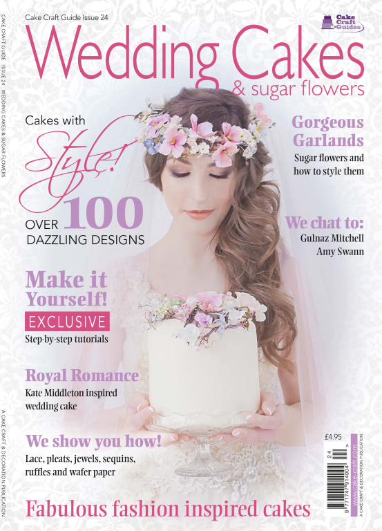 مجله آشپزی Wedding Cakes Sugar Flowers 2015 UK